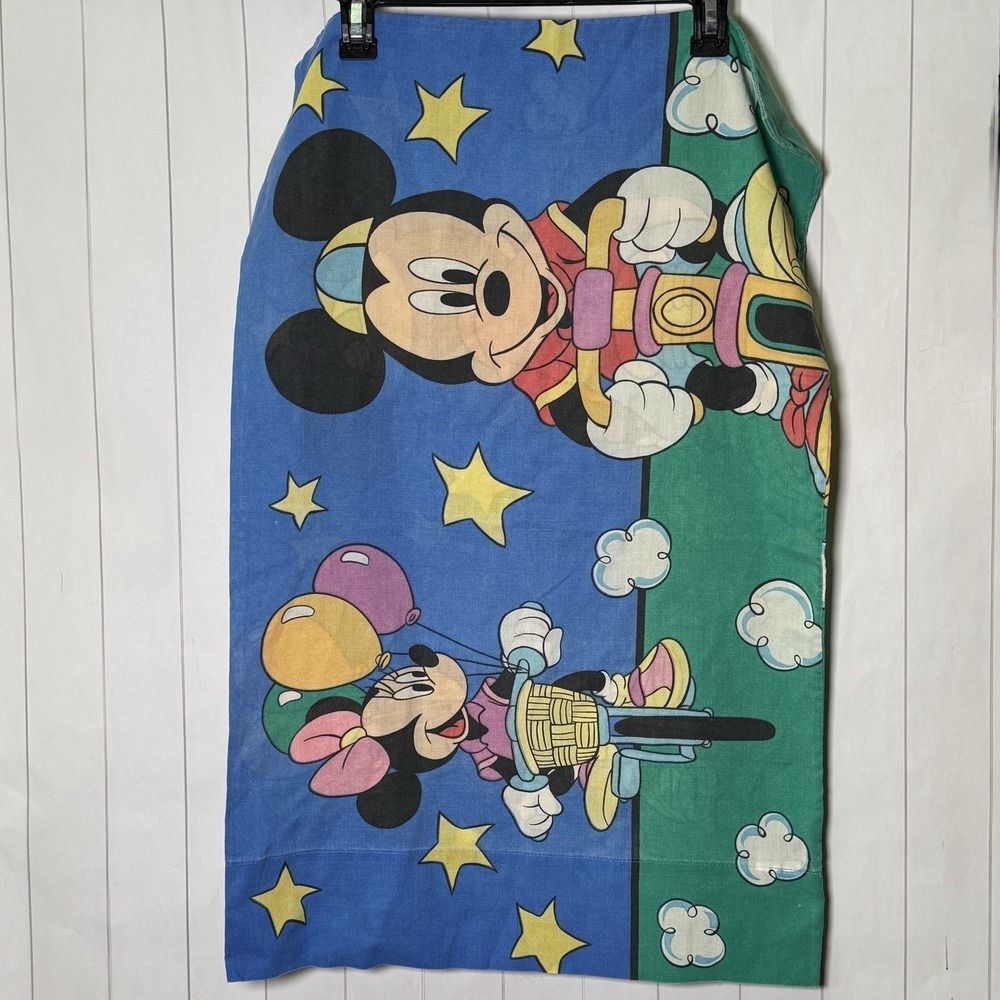 VTG Disney 90s‎ Standard Pillowcase Mickey Mouse Minnie Mouse Retro Made in USA